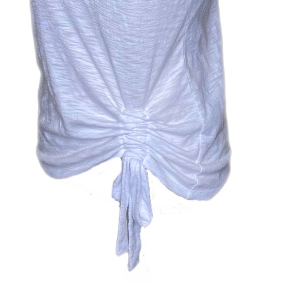 INC International Concepts Women's White T-Shirt w/Gathered Bow on Side Size XS - Picture 3 of 7